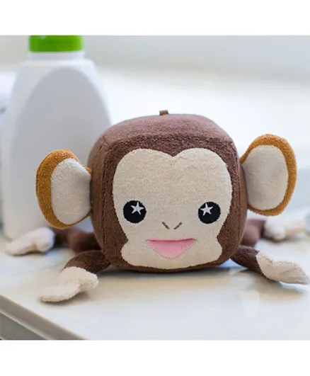 SOAPSOX Pal Baby Bath Toy and Sponge Monkey - Brown