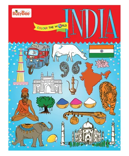 Pegasus Little Kitabi Colour The World India Coloring Book - English