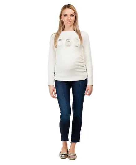 Mums & Bumps Pietro Brunelli Chamonix Maternity Top - White