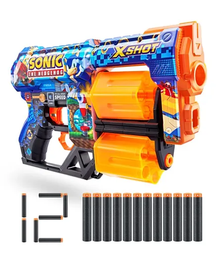 X-Shot Skins Dread Sonic Bulk Mega Dart Gun - 13 Pieces