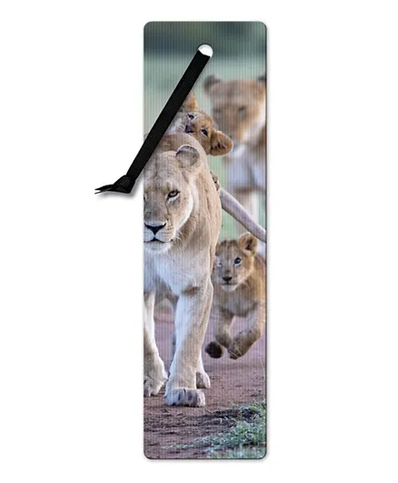 IF 3D Bookmark - African Lion Cubs
