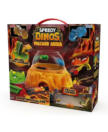 Speedy Dinos Volcano Arena Track Set - Assorted