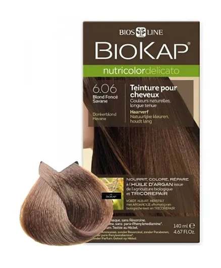 Biokap Nutricolor Delicato Rapid 6.06 Dark Blond Havana - 135 ml