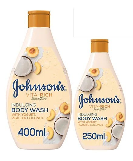 Johnson's Coconut Peach and Yogurt Bodywash - Pack of 2
