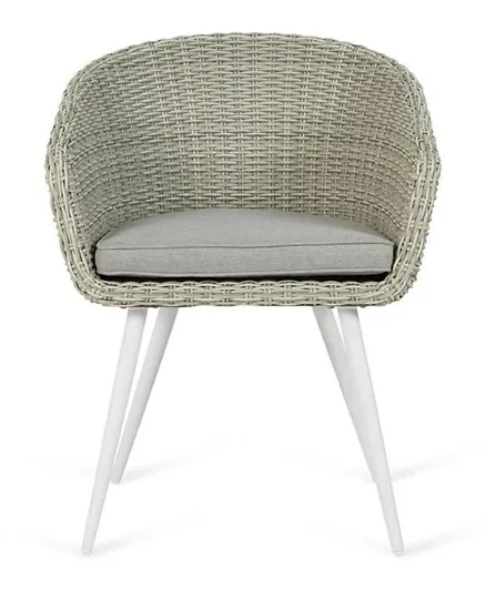 PAN Home Clarian Outdoor Dining Chair - Grey & White