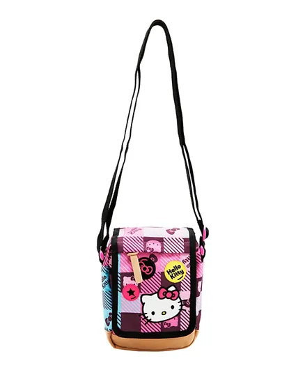 Hello Kitty Zip Closure Shoulder Bag - Pink