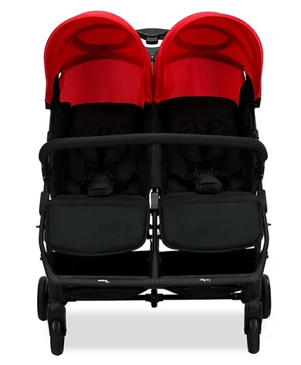 ASALVO Henry Double Ultralight Stroller - Red