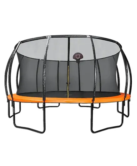 Myts Trampoline Bounce And Jump For Kids & Basket Ball Hoop -  10 Feet