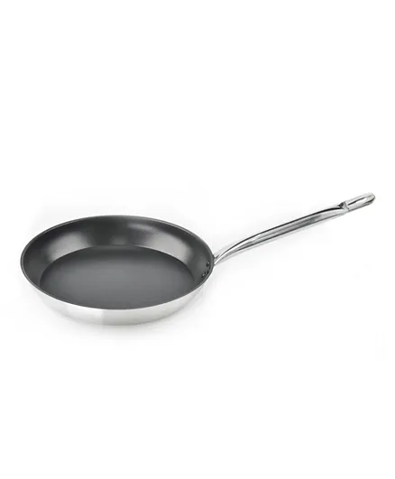 Chefset Non-Stick Fry Pan With Lid Black - 20cm