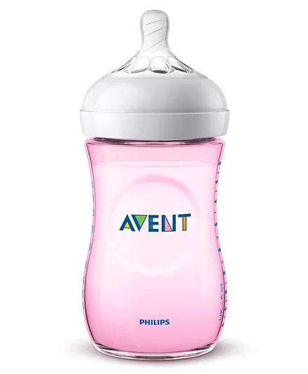 Philips Avent Natural Feeding Bottle Pink - 260mL