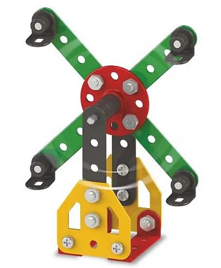 Mechanix Starter Giant Wheel -12 parts  & 2 Engineering Models - Multicolour