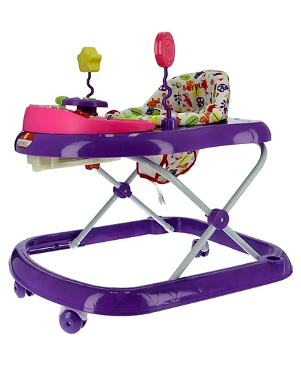 Baby Plus Baby Walker - Pink and Purple