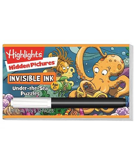 Disney Highlights Under The Sea Puzzles Magic Pen Invisible Ink & Puzzle Book - Multicolor
