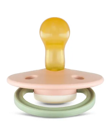 Rebael Fashion Natural Rubber Round Pacifier - Tornado Pearly Dolphin