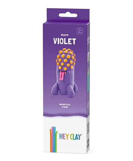 Hey Clay DIY Violet Air-Dry Clay - 3 Cans