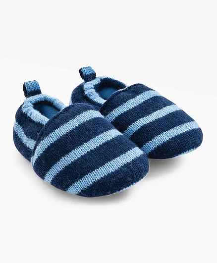JoJo Maman Bebe Cosy Socks Shoes - Navy