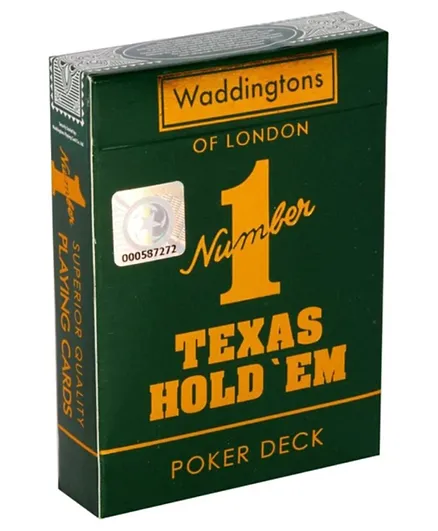Waddingtons Number 1 Texas Hold Em Playing Cards - Multicolour