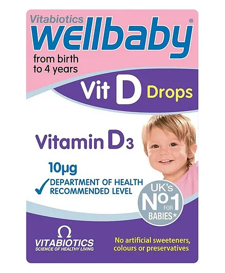 Vitabiotics Wellbaby Vitamin D Drops - 30mL