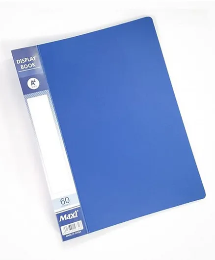 Maxi Display Book Of 60 Pockets - Blue