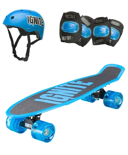 Ignite Tyro Skateboard Combo Pack - Blue