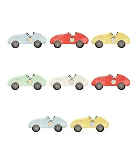 Meri Meri Race Car Plates - Pack of 8