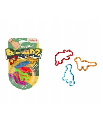 Keycraft Dinosaur Shaped Crazy Bandz Pack of 1 - Multicolor