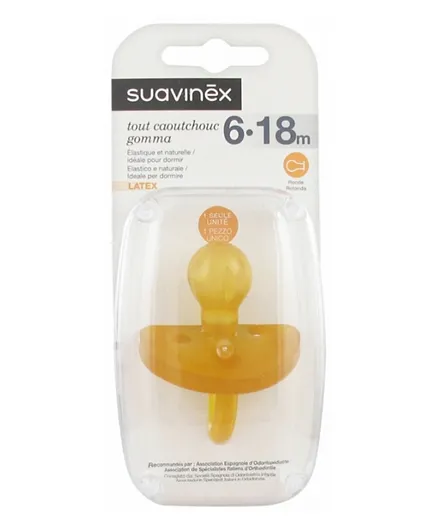 Suavinex All Rubber Soother - Natural