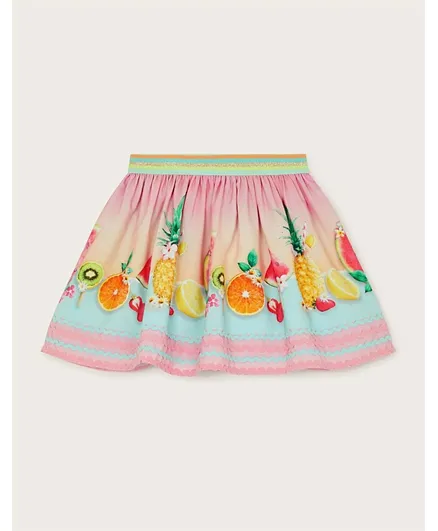 Monsoon Children Fruit Embroidered Ombre Skirt - Multicolor
