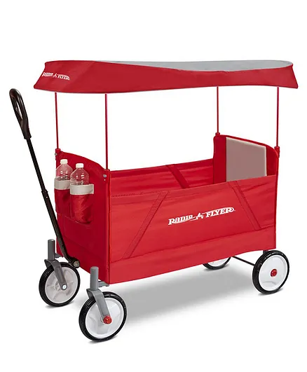 Radio Flyer 3-in-1 EZ Fold Wagon with Canopy - Red