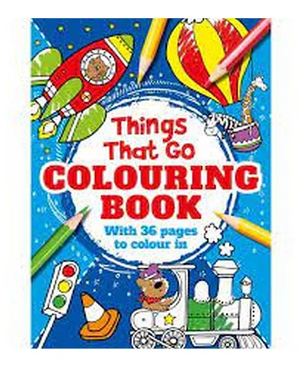 Things That Go Colouring Book - English