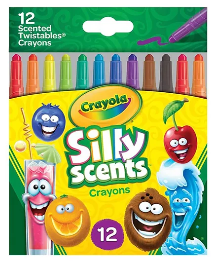 Crayola Silly Scents Mini Twistable Scented Crayons Multicolor - Pack of 12