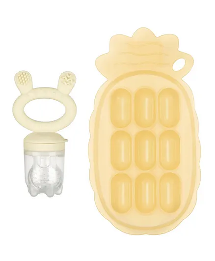 Haakaa Silicone Pineapple Tray & Food Feeder with Cover Set Oath - Pack of 2