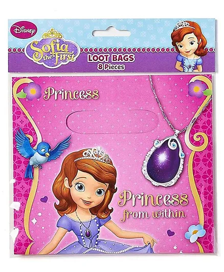 Party Centre Sofia The First Folded Loot Bags - Pack of 8