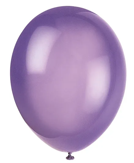 Unique Balloon Pack of 10 Purple - 12 Inches