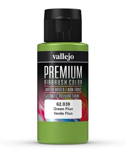 Vallejo Premium Airbrush Color 62.039 Green Fluo - 60mL