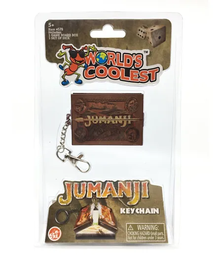 SUPER IMPULSE Worlds Coolest Jumanji Keychain Board Game - Brown