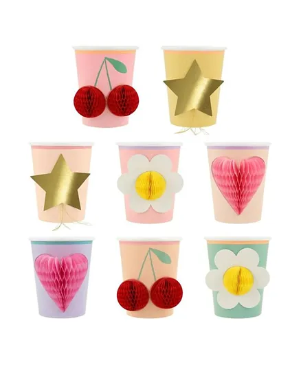 Meri Meri Happy Icons Cups - 8 Pieces
