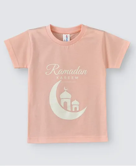 Babyqlo Short Sleeves Ramadan Kareem T-Shirt - Pink