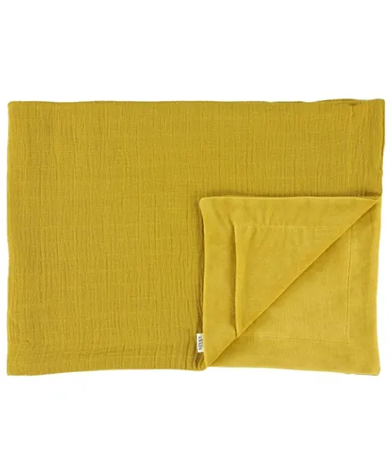 Les Reves d'Anais by Trixie Fleece Blanket - Bliss Mustard