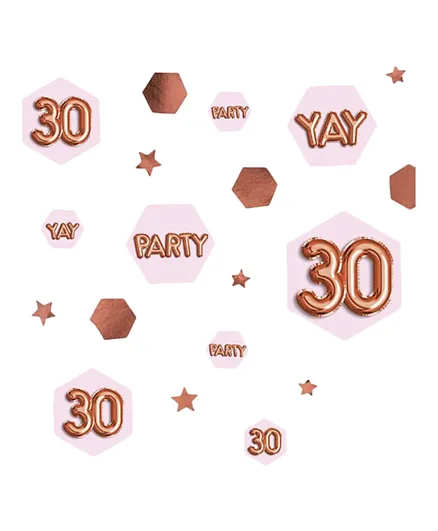 Neviti Glitz & Glamour Black & Gold Confetti Scatter - Age 30