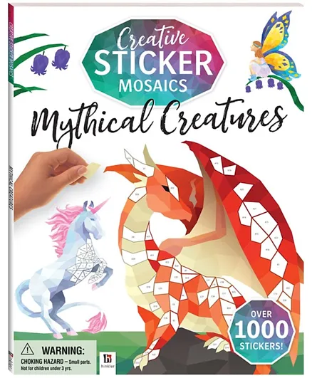 Hinkler Creative Sticker Mosaics Mythical Creatures Book - 16 Pages