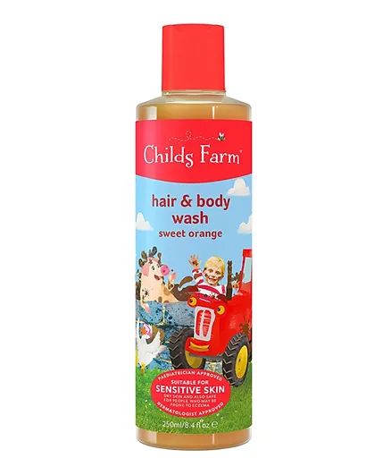 Childs Farm Organic Hair & Body Wash Sweet Orange - 250 ml