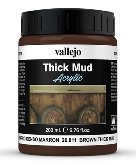 Vallejo Thick Mud 26.811 Brown - 200ml