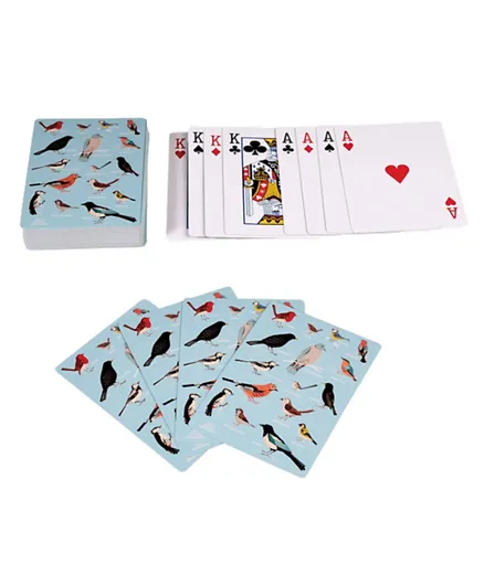 Rex London Garden Birds Playing Card With Metal Tin - 2 To 4 Players