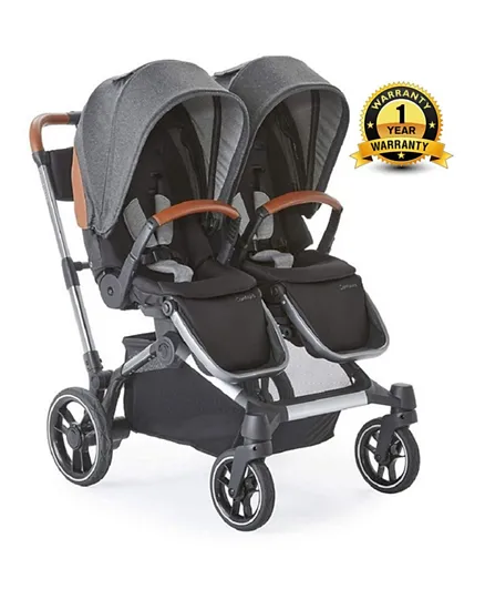 Contours Element Side by Side 1 to 2 Stroller - Storm Grey
