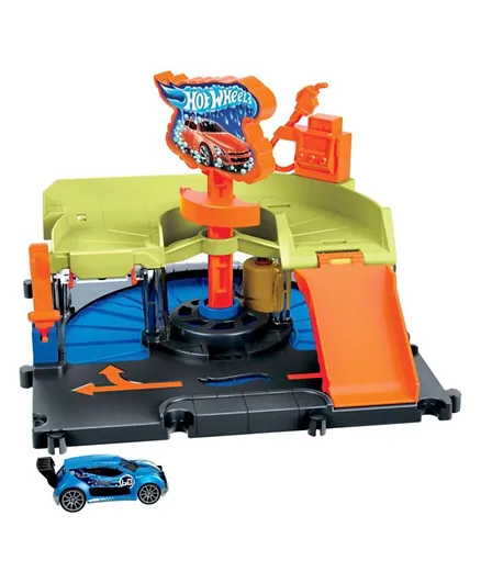 Hot Wheels City Downtown Car Wash Speed Clean