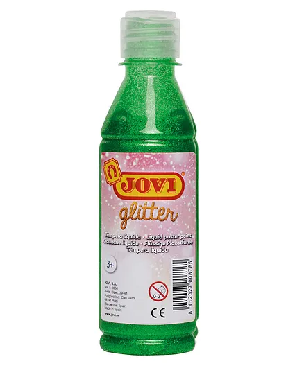 Jovi Liquid Poster Paint Glitter Medium Green - 250ml