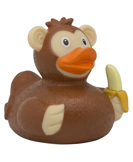 Lilalu Monkey Rubber Duck Bath Toy - Brown