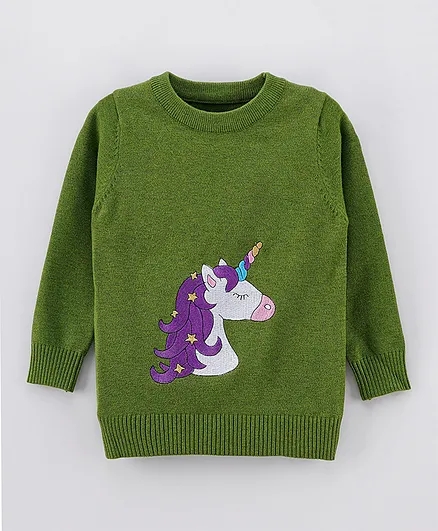Kookie Kids Girl Sweaters - Green