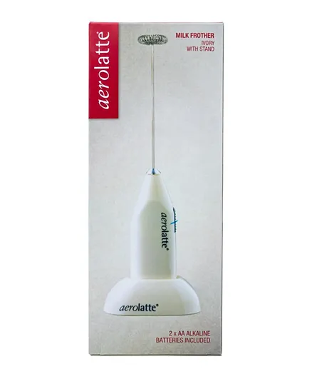 Aerolatte Milk Frother with Counter Stand Ivory